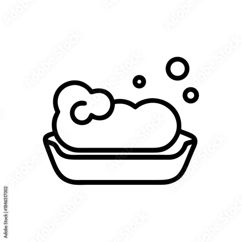 Bathroom soap dish icon transparent background