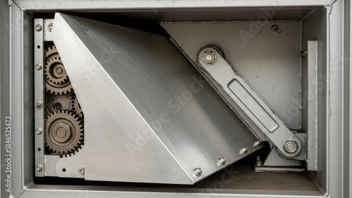 Interior view of a mechanical gear assembly