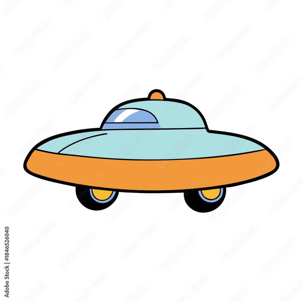 Naklejka premium ufo in space