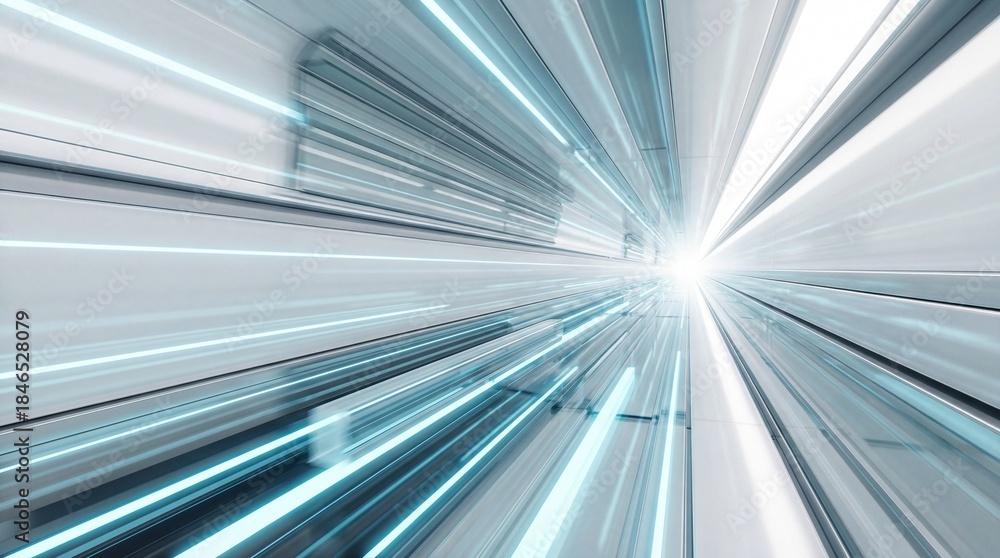 Fototapeta premium Highspeed tunnel motion blur