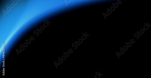 Grainy glowing blue blur gradient corner frame on black background