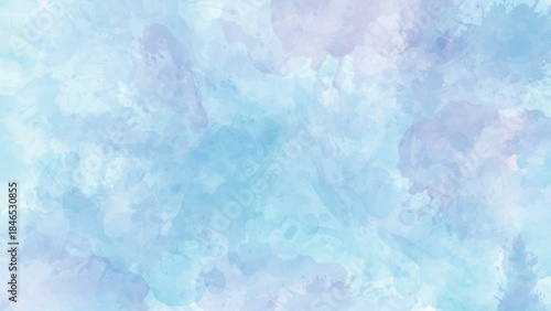 Sky pattern with snow. Vibrant Colorfull watercolour paper texture background. Abstract template for flyers, cards, poster, cover or design interior.