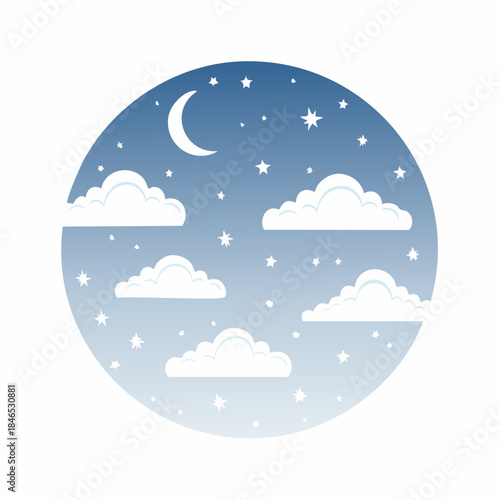 Night sky with stars.