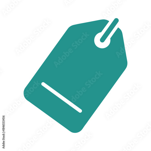 Green price tag icon