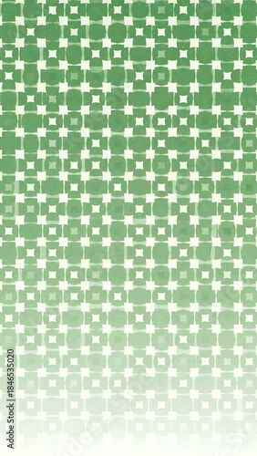 Green and White Geometric Pattern Background.