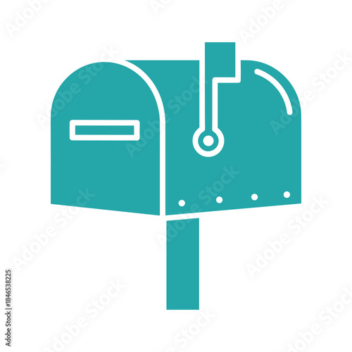 Teal Mailbox Icon