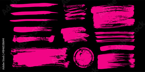 black pink brush pattern car sticker banner sporty abstract line pink black color combination grunge brush pattern modern motorsport racing design