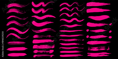 black pink brush pattern car sticker banner sporty abstract line pink black color combination grunge brush pattern modern motorsport racing design. Eps10