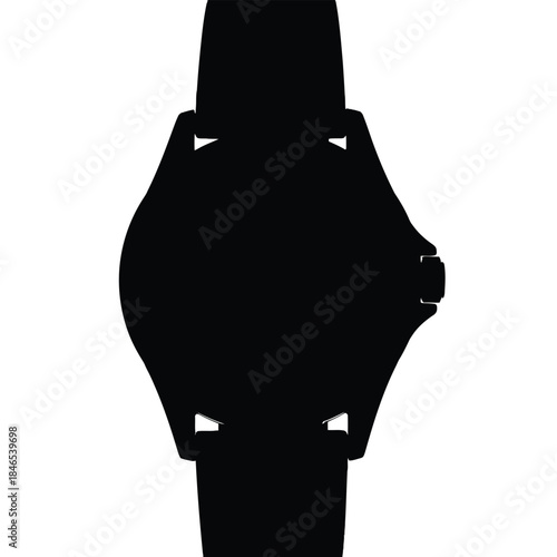 Silhouette of a watch