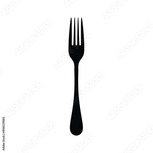Black fork icon