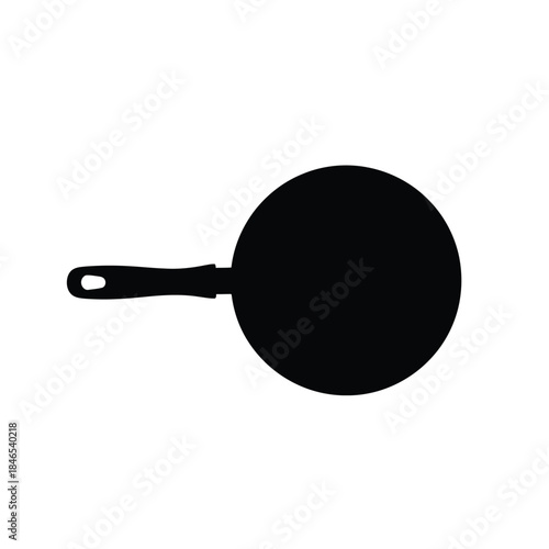Black frying pan icon