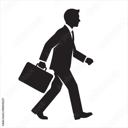 businessman with suitcase