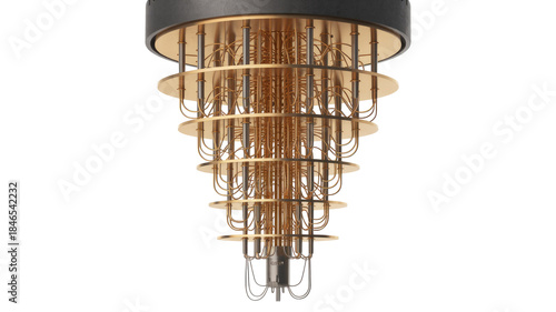 Quantum Computer isolated on transparent background