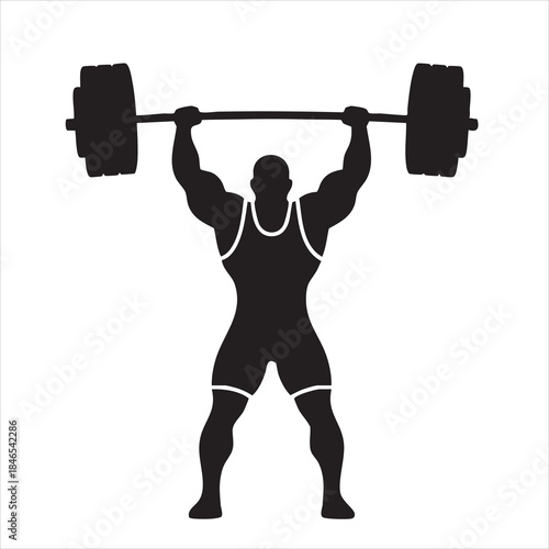 young man lifting weights