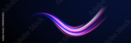 Abstract light effect on moving car vector background PNG