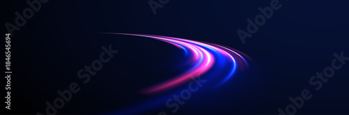 Neon rays vector abstract background png. Futuristic technological style. Abstract background with speed lines. Vector illustration. Futuristic. The light lines of the road are blue png