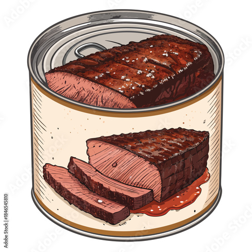 Realistic    Canned Brisket In
