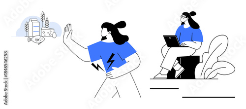 Farming concept. Farming practices meet modern technology highlighting sustainable agriculture and remote connectivity. Farming innovations promoting eco-friendly solutions. For agriculture