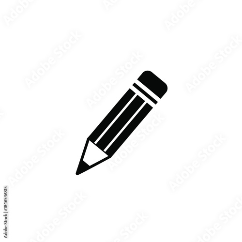 Black and white pencil icon