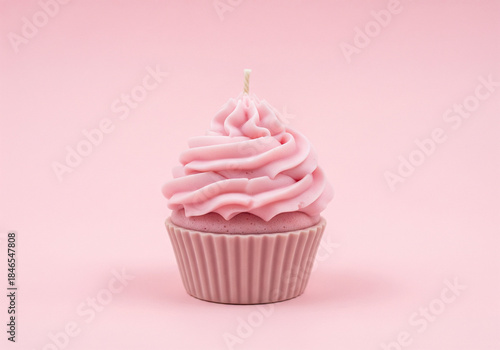 Pink Cupcake Candle Dessert Shaped Candle Sweet Treat Decoration