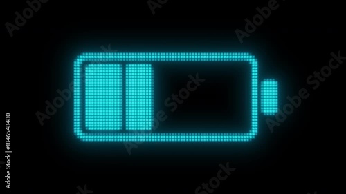 Electric device charging indicates the progress of fast charge. The smartphone or electric tools battery indicator shows an increasing charging battery to fill up to 100%