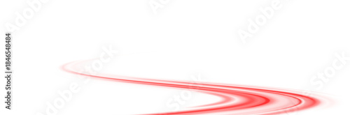 Swirl spiral vortex red light with magical glow effect. Png
