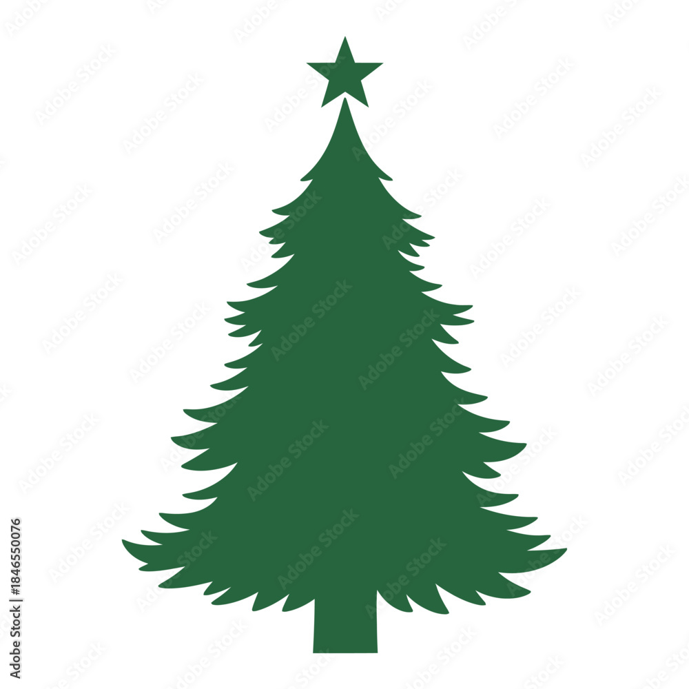 Obraz premium Christmas tree icon
