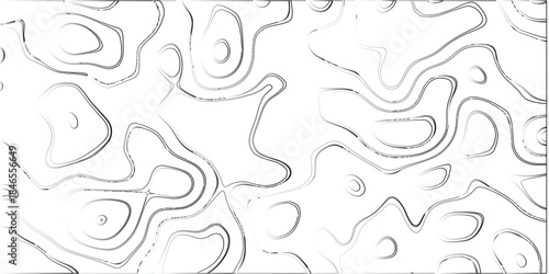 Abstract topographic contour lines with gradient shading creating a dynamic and organic background pattern on a white backdrop