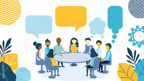 Diverse team collaborating in a creative brainstorming meeting