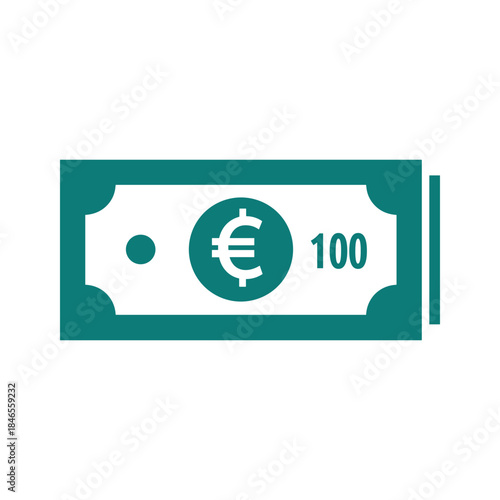 Euro banknote icon
