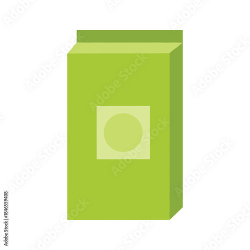 Green carton illustration