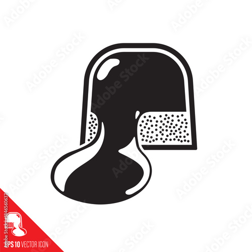 Caramel and cookie sweet vector icon