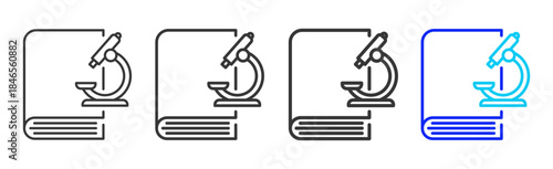 research module Icon Set Collection in Creative Outline Style for Technology Platforms Featuring Multiple Thickness Variations Suitable for Education Apps Digital Systems