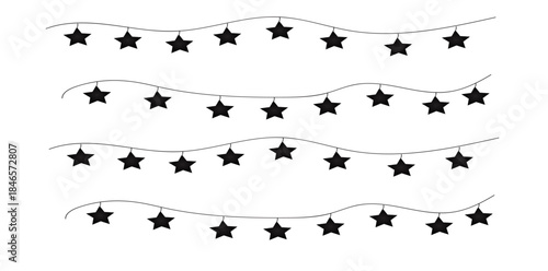 set of vector floral elements