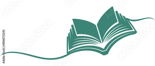 vector illustration of a book isolated on white background