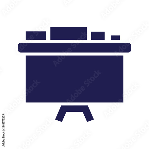 Minimalist computer monitor icon