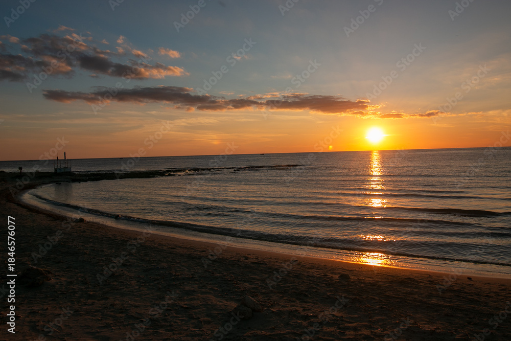 Fototapeta premium Porto Cesareo Salento seaport in Puglia tourist center