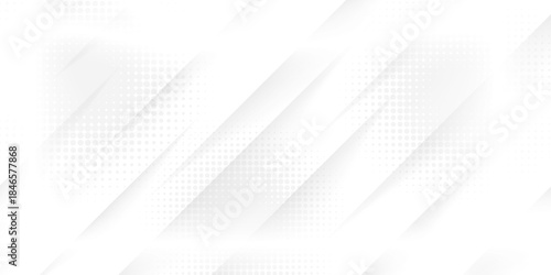 Abstract white and gray color background texture with diagonal lines. Abstract geometric white and gray color background. Vector Design layout of shape paper cut