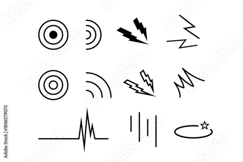 痛さや痛みを表現したい際に使える線画素材