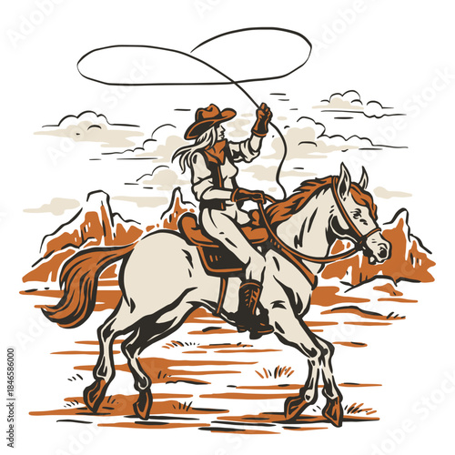 Roping in the fields