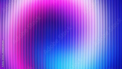 Vibrant gradient pattern with vertical glowing neon lines blending smooth and radiant colors. Minimalistic and futuristic abstract background perfect for creative digital designs. Vector illustration