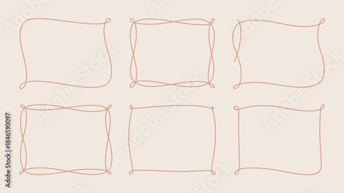 Vibrant hand drawn frames for creative design projects