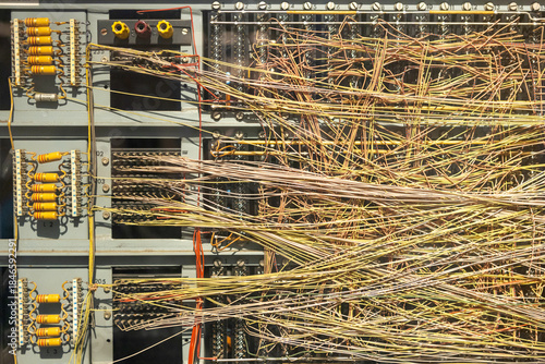 Complex electrical wiring in old computer