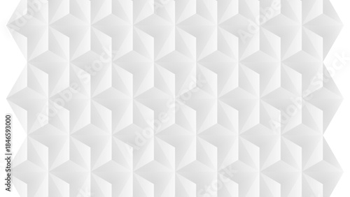 White 3D geometric pattern with repeating star-like shapes creating a modern textured background.