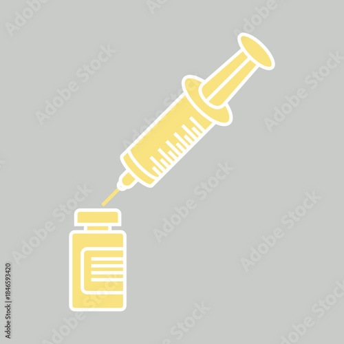 Vaccine Vial icon desigbn