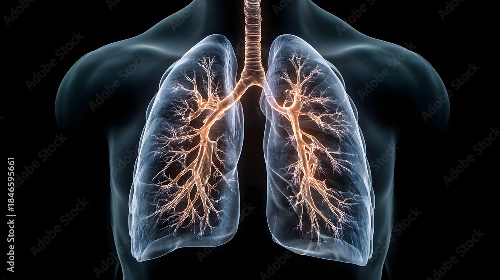 Obraz premium Doctror see lung x-rays result in hospital