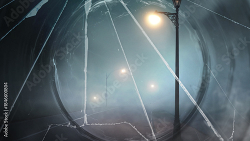 Cracked Glass Over Silence