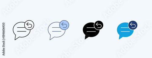 Response Multiple Icon Illustration Vector