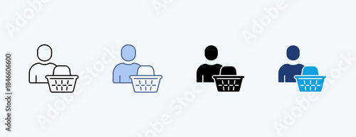 Client Multiple Icon Illustration Vector
