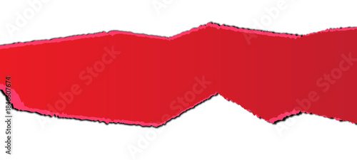 red torn or ripped paper isolated on transparent png background,realistic torn cardboard paper edges,torn or ripped red paper frame,christmas decoration,red